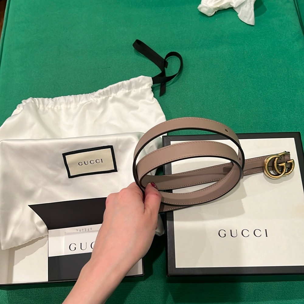 Gucci belt with interlocking G buckle